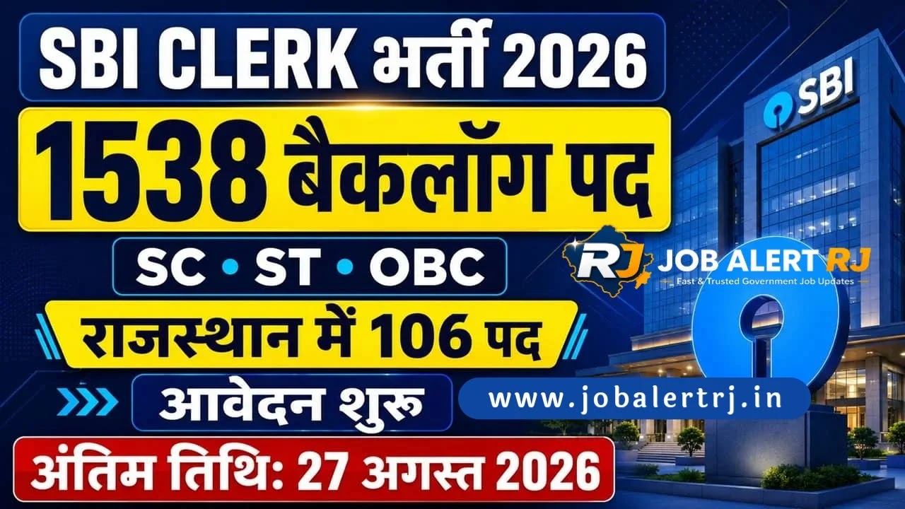 SBI Clerk Backlog Recruitment 2026 Apply Online