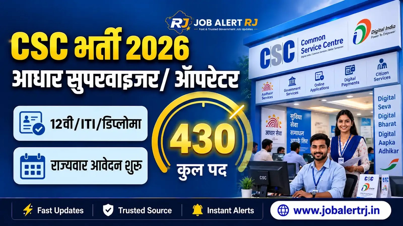 Aadhaar Supervisor Operator Recruitment 2026