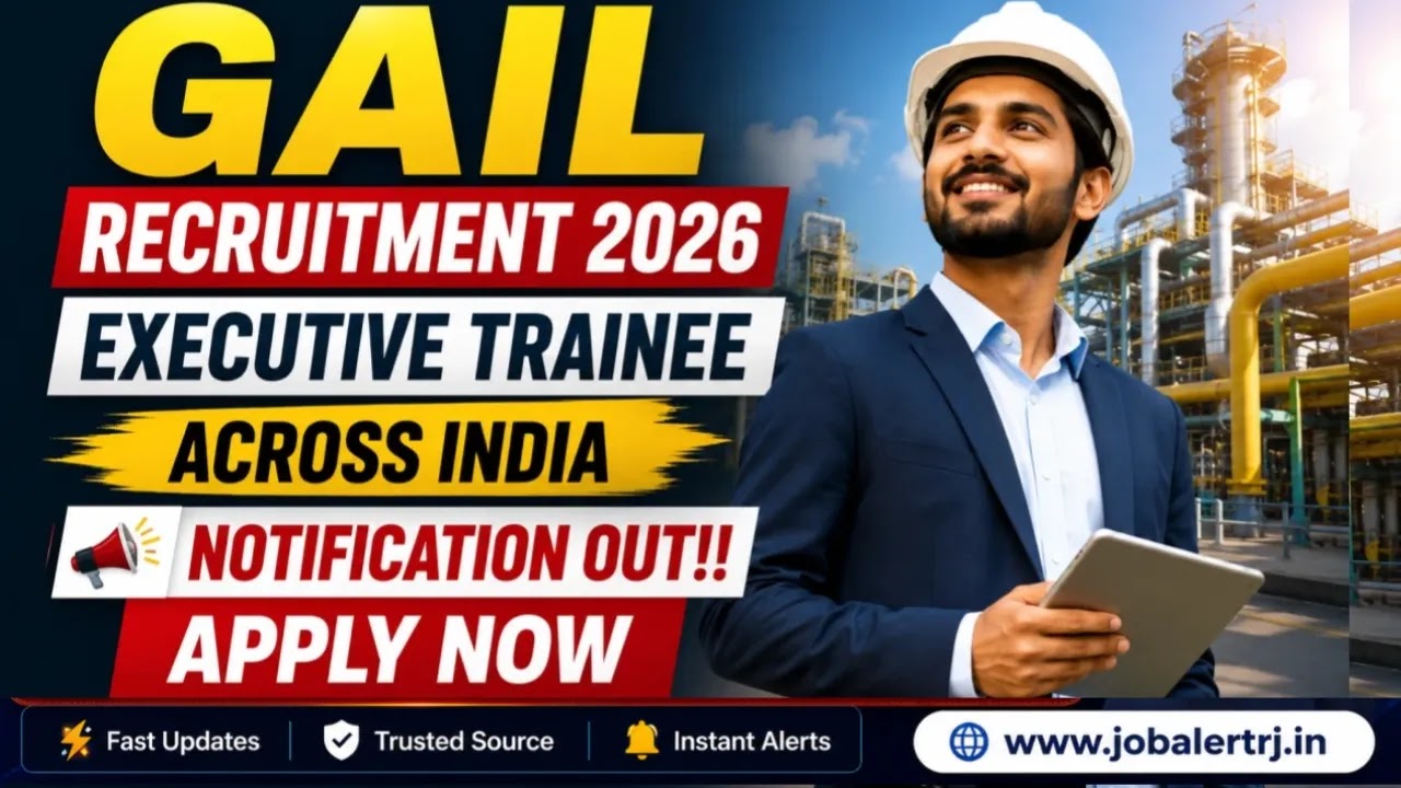 GAIL Executive Trainee Recruitment 2026 Apply Online